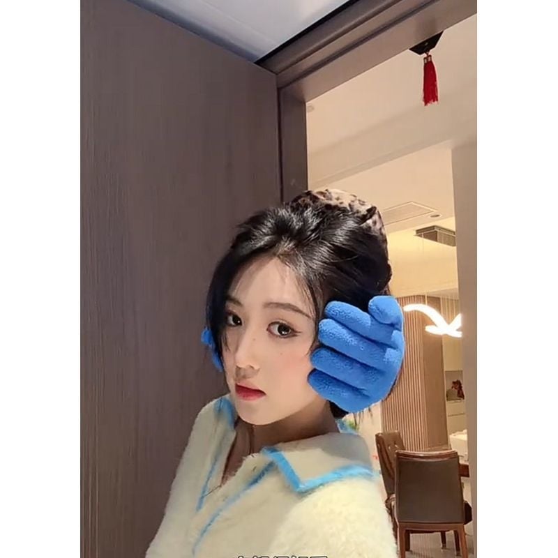 Finger Earmuffs, Korejas stila, ar polāru apdari, Unisex pieaugušajiem, monohroms dizains, Uztur siltumu