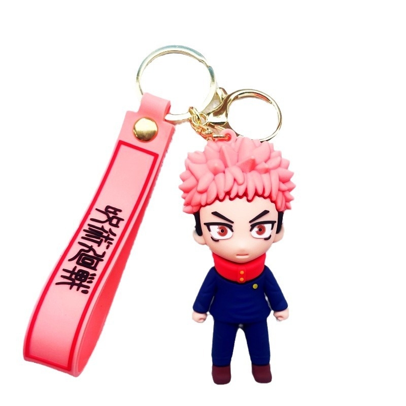 Jujutsu Kaisen PVC ключодържател – Gojo Satoru и Megumi Fushiguro, анимационен стил