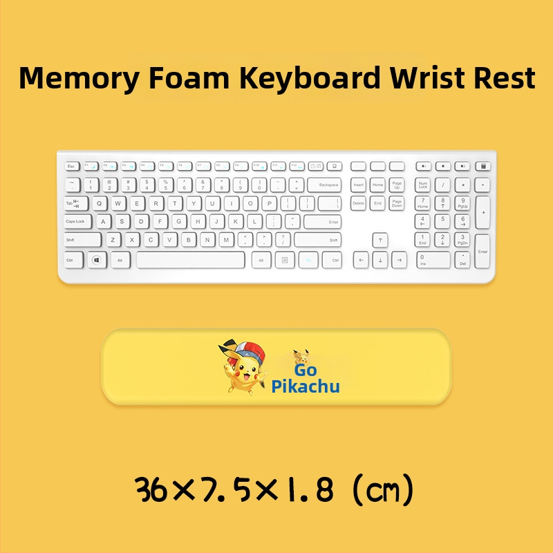 Μαξιλαράκι καρπού για πληκτρολόγιο και ποντίκι — σιλικόνη, αφρός μνήμης για την παλάμη, διπλής όψης με θέμα καρτούν, αντιολισθητικό, ανθεκτικό στη φθορά, εύκολο στον καθαρισμό