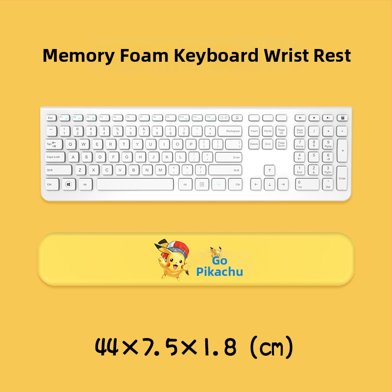 Μαξιλαράκι καρπού για πληκτρολόγιο και ποντίκι — σιλικόνη, αφρός μνήμης για την παλάμη, διπλής όψης με θέμα καρτούν, αντιολισθητικό, ανθεκτικό στη φθορά, εύκολο στον καθαρισμό