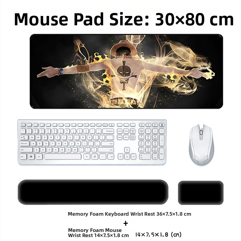 Μαξιλαράκι καρπού για πληκτρολόγιο και ποντίκι — σιλικόνη, αφρός μνήμης για την παλάμη, διπλής όψης με θέμα καρτούν, αντιολισθητικό, ανθεκτικό στη φθορά, εύκολο στον καθαρισμό