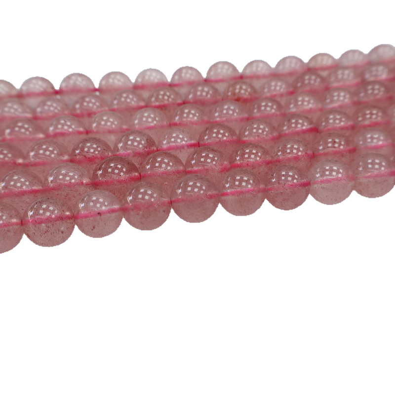 Χάντρες DIY κοσμήματα Baolan – strawberry crystal, στρογγυλές χάντρες, χειροκίνητη επεξεργασία, φυσικός σχεδιασμός, κομψός στυλ