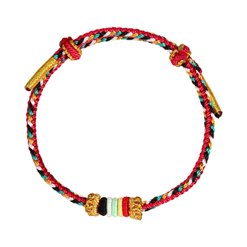 DIY плетена гривна от шнур с дизайн на пет елемента, унисекс, ръчна изработка