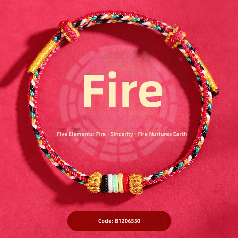 DIY плетена гривна от шнур с дизайн на пет елемента, унисекс, ръчна изработка