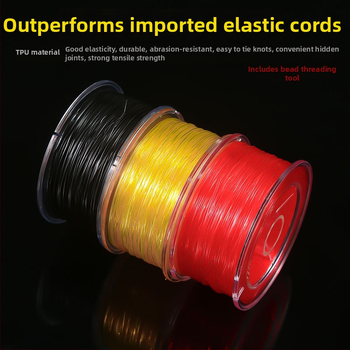 Ελαστικό κορδόνι για περάσιμο χαντρών, επίπεδο διαφανές TPU, μάρκα Courage, τύπος καλωδίου για στριφώματα, κυκλοφορία καλοκαίρι 2024