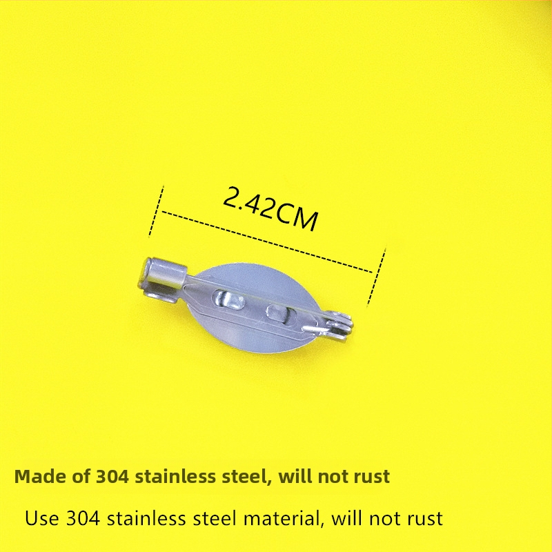 Брошка-игла за бижута: 304 неръждаема стомана, електроплакиране, с подложка, акрилни елементи