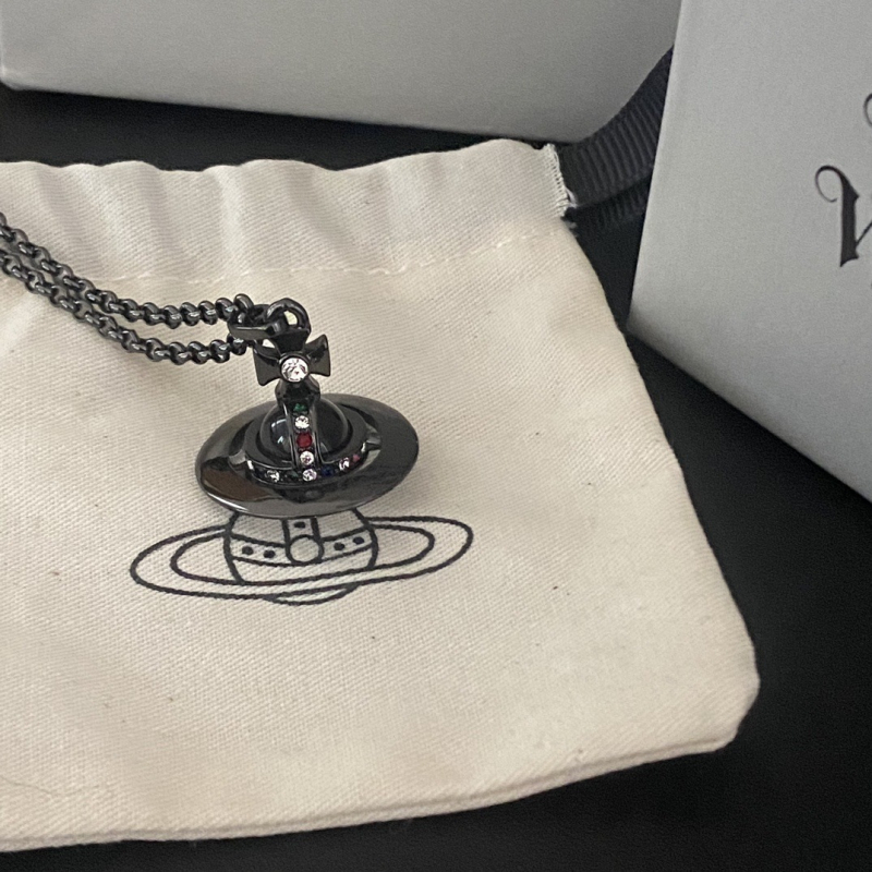 Bakreno ogrlica s kristalnim privjeskom, lanac u obliku O, unisex, proljeće 2025