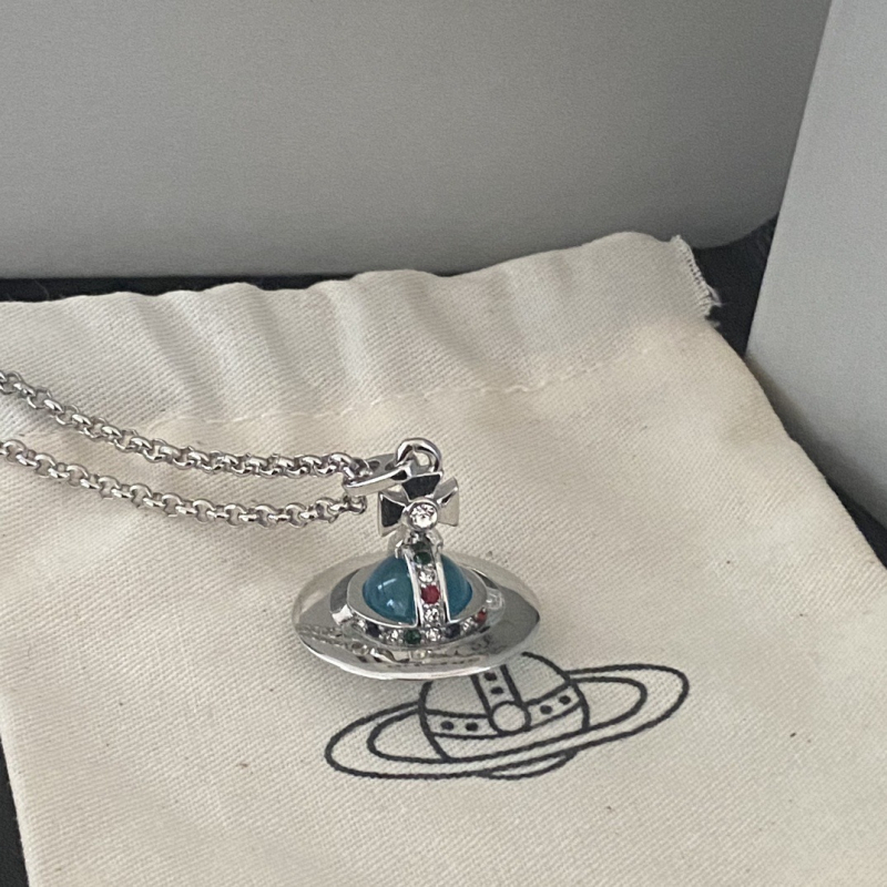 Bakreno ogrlica s kristalnim privjeskom, lanac u obliku O, unisex, proljeće 2025