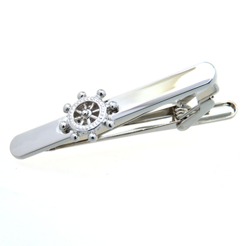 Комплект копчета за ръкавели и клип за вратовръзка – месинг, екзотичен унисекс, проста серия, с възможност за персонализация