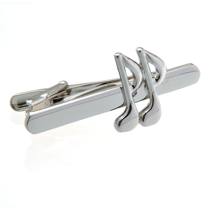 Комплект копчета за ръкавели и клип за вратовръзка – месинг, екзотичен унисекс, проста серия, с възможност за персонализация