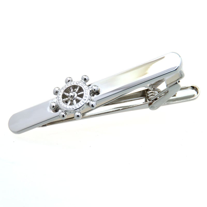 Комплект копчета за ръкавели и клип за вратовръзка – месинг, екзотичен унисекс, проста серия, с възможност за персонализация