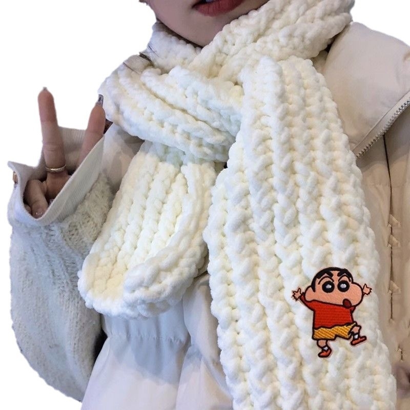 Crayon Shin-Chan šalikų medžiagų rinkinys, Hank siūlas su oro sukimu megztiniams, iš Haohan