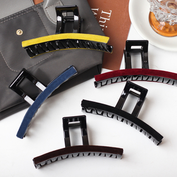 Velurova spona za kosu, ručna izrada, s mehanizmom za zaključavanje, dodatak za glavu, Aitong