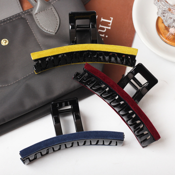 Velurova spona za kosu, ručna izrada, s mehanizmom za zaključavanje, dodatak za glavu, Aitong