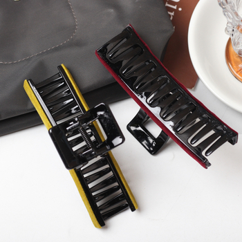 Velurova spona za kosu, ručna izrada, s mehanizmom za zaključavanje, dodatak za glavu, Aitong