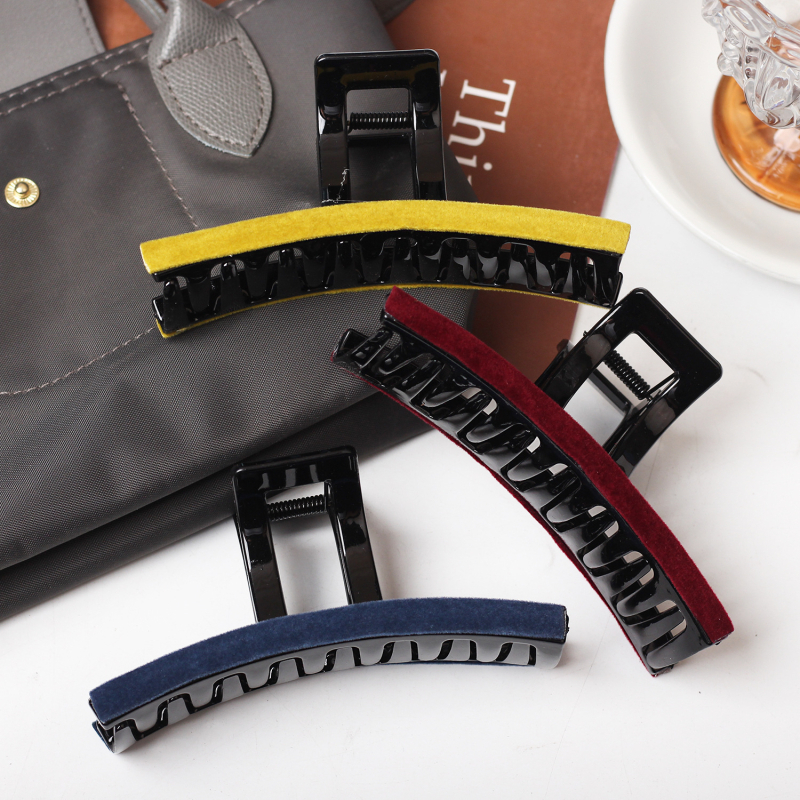 Velurova spona za kosu, ručna izrada, s mehanizmom za zaključavanje, dodatak za glavu, Aitong