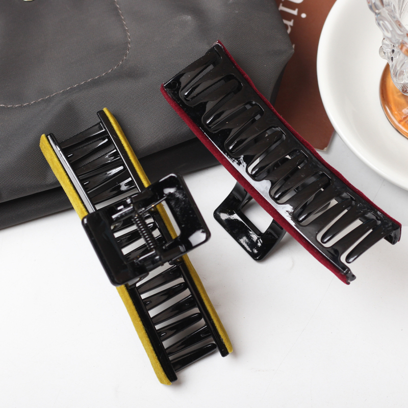 Velurova spona za kosu, ručna izrada, s mehanizmom za zaključavanje, dodatak za glavu, Aitong