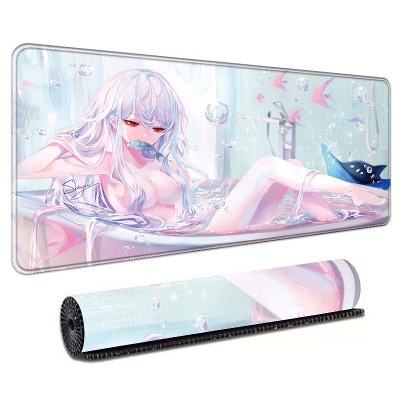 Gaming podloga za stol s temom anime, ekstra velika, za tipkovnicu i miš, precizno šivani rub, protuklizna površina.