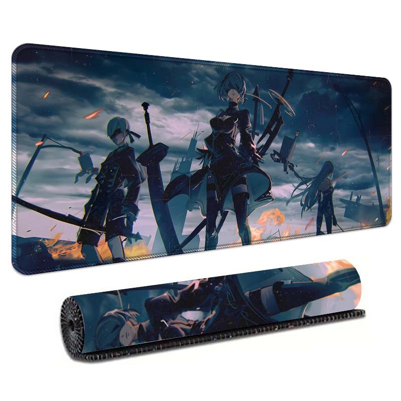 Gaming podloga za stol s temom anime, ekstra velika, za tipkovnicu i miš, precizno šivani rub, protuklizna površina.