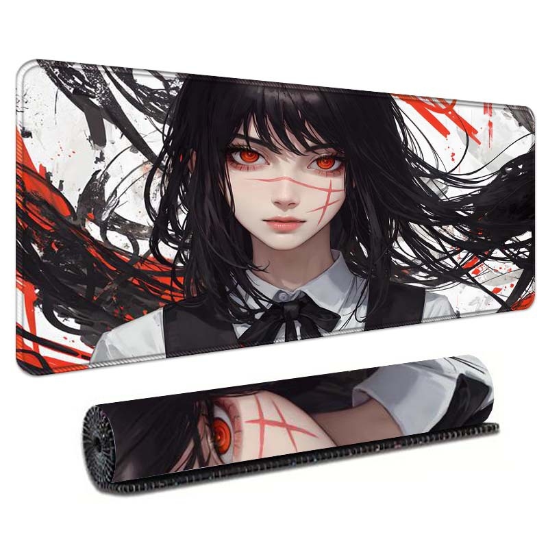 Gaming podloga za stol s temom anime, ekstra velika, za tipkovnicu i miš, precizno šivani rub, protuklizna površina.