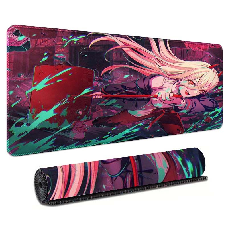 Gaming podloga za stol s temom anime, ekstra velika, za tipkovnicu i miš, precizno šivani rub, protuklizna površina.