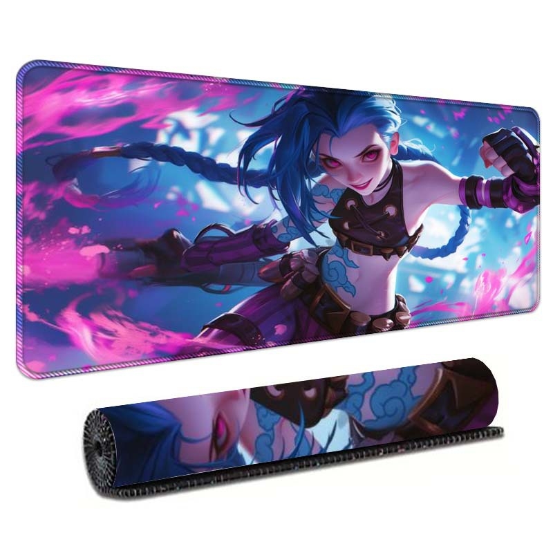 Gaming podloga za stol s temom anime, ekstra velika, za tipkovnicu i miš, precizno šivani rub, protuklizna površina.