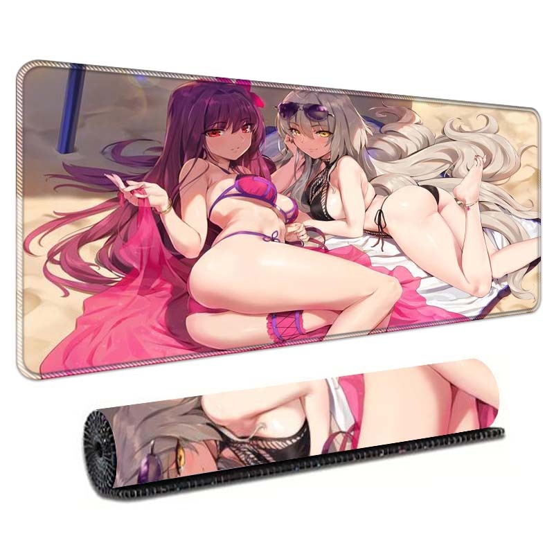 Gaming podloga za stol s temom anime, ekstra velika, za tipkovnicu i miš, precizno šivani rub, protuklizna površina.