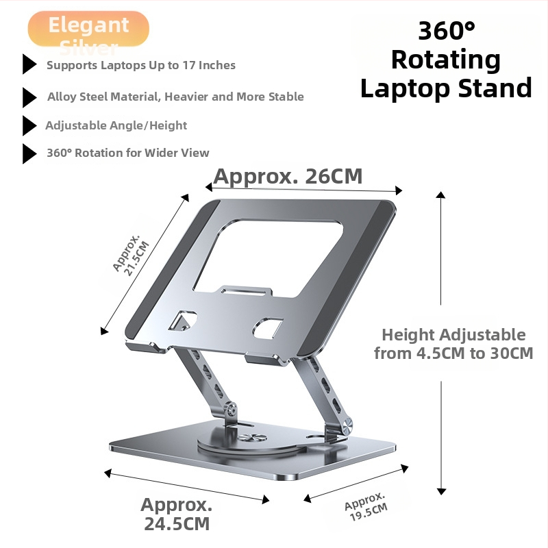 Nešiojamojo kompiuterio stovas iš lydinio plieno, modelis J29, prekės ženklas Into the deer, skirtas nešiojamiesiems, svoris 1680 g