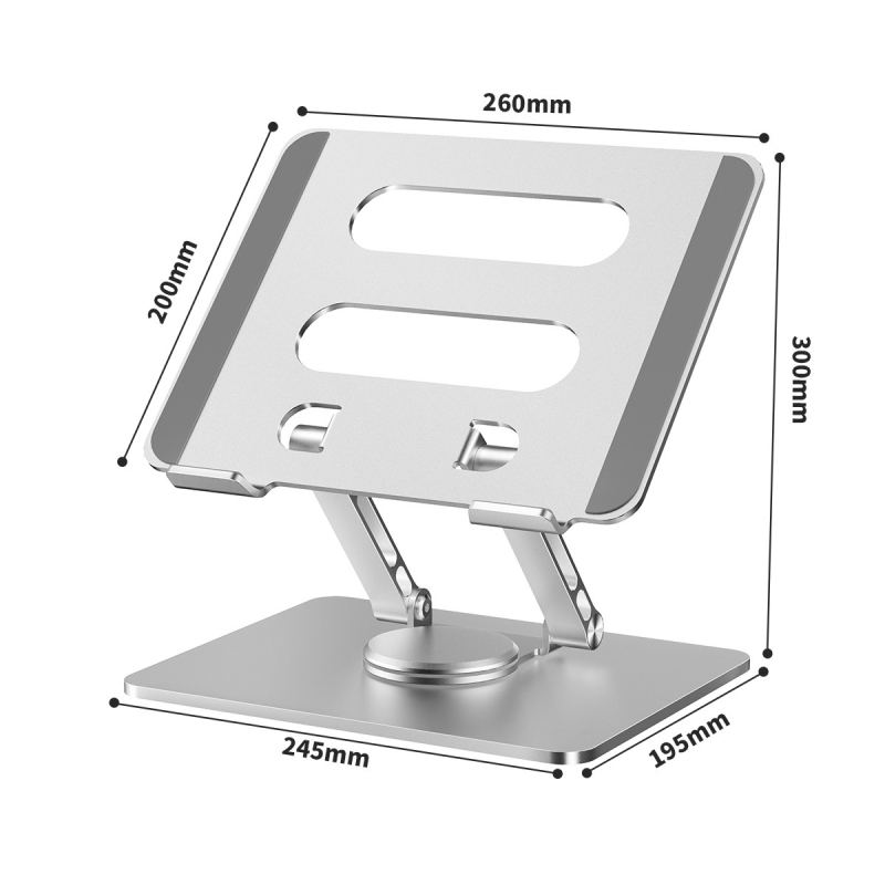 Nešiojamojo kompiuterio stovas iš lydinio plieno, modelis J29, prekės ženklas Into the deer, skirtas nešiojamiesiems, svoris 1680 g