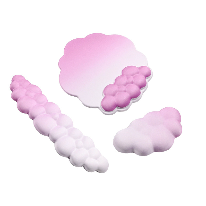 Cloud Foam set za zglob ruke s podlogom za tipkovnicu i miš; memorijska pjena, tkanina+PU, jednostrana, prijenos topline