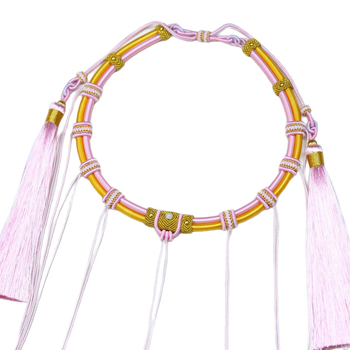 Оригинално ръчно изработено въжен нашийник за деца, U-образен дизайн, с О-верига.