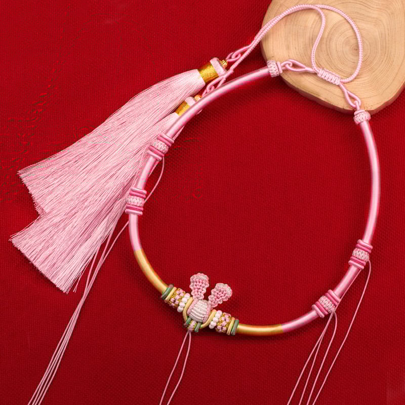 Оригинално ръчно изработено въжен нашийник за деца, U-образен дизайн, с О-верига.