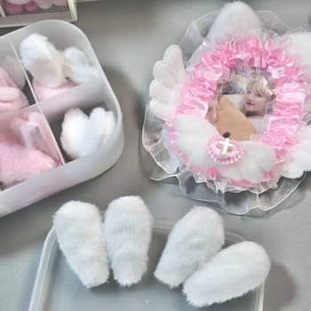 Set dodataka za naušnice s pliš mačjim ušima i zečjim ušima, ručni rad DIY komplet s čipkom