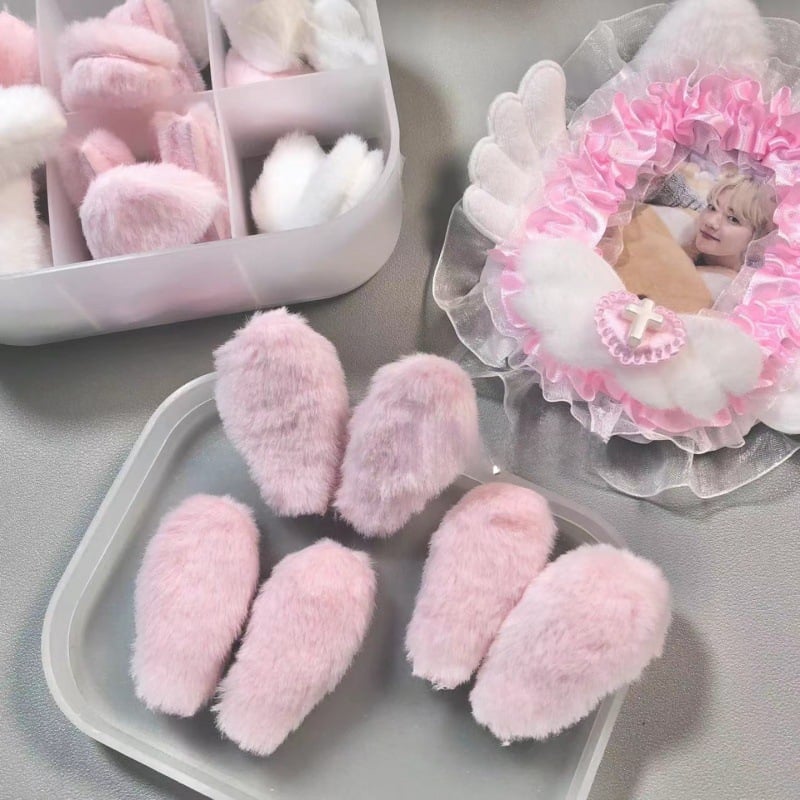 Set dodataka za naušnice s pliš mačjim ušima i zečjim ušima, ručni rad DIY komplet s čipkom