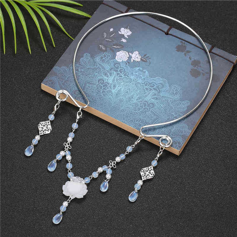 Нашийник от сплав, национален стил, сърцевидно оформление, електроплатиране, възможност за персонализиране