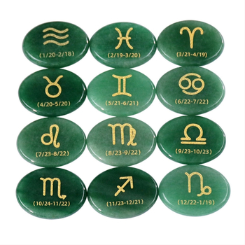 Set bijuterii DIY D158 – ametist natural gravat cu literele sculptate, 12 simboluri ale constelației, piatră semiprețioasă, formă ovală, seria D158, origine Guangzhou, personalizabil