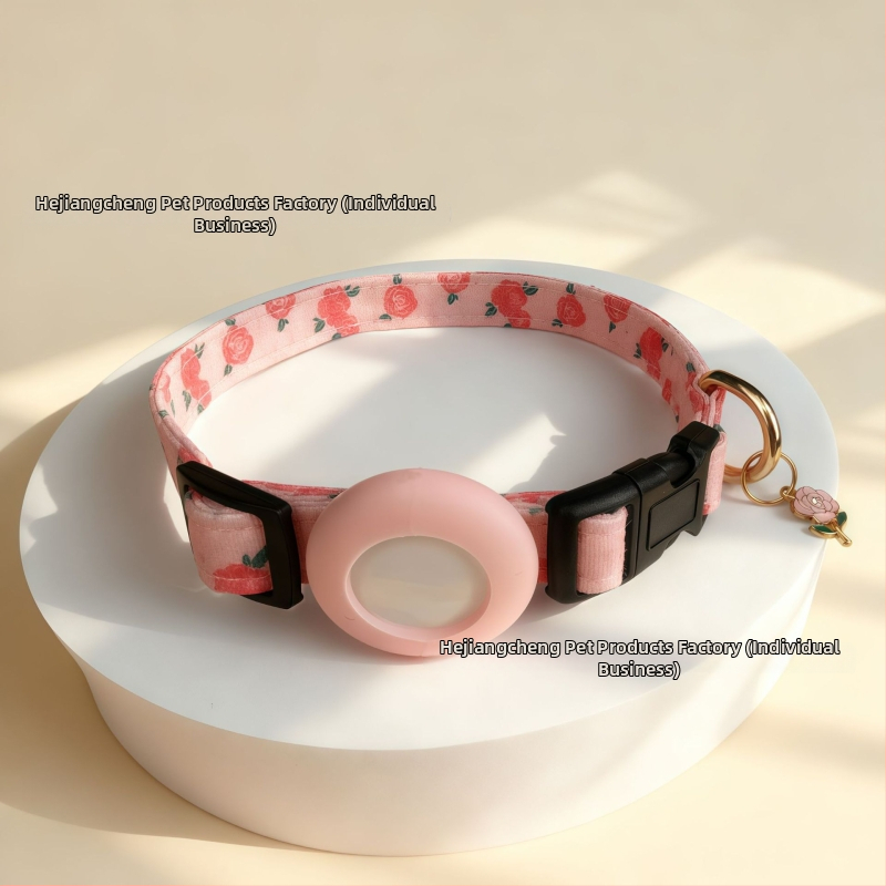 Saridu Airtag σιλικόνης θήκη για λαιμό γάτων και σκύλων – γεωμετρικό σχέδιο, υλικό βαμβακοπολυεστέρα, καθολική συμβατότητα, στυλ In style