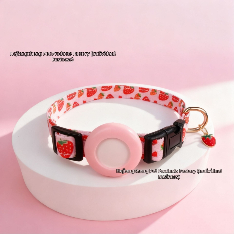 Saridu Airtag σιλικόνης θήκη για λαιμό γάτων και σκύλων – γεωμετρικό σχέδιο, υλικό βαμβακοπολυεστέρα, καθολική συμβατότητα, στυλ In style