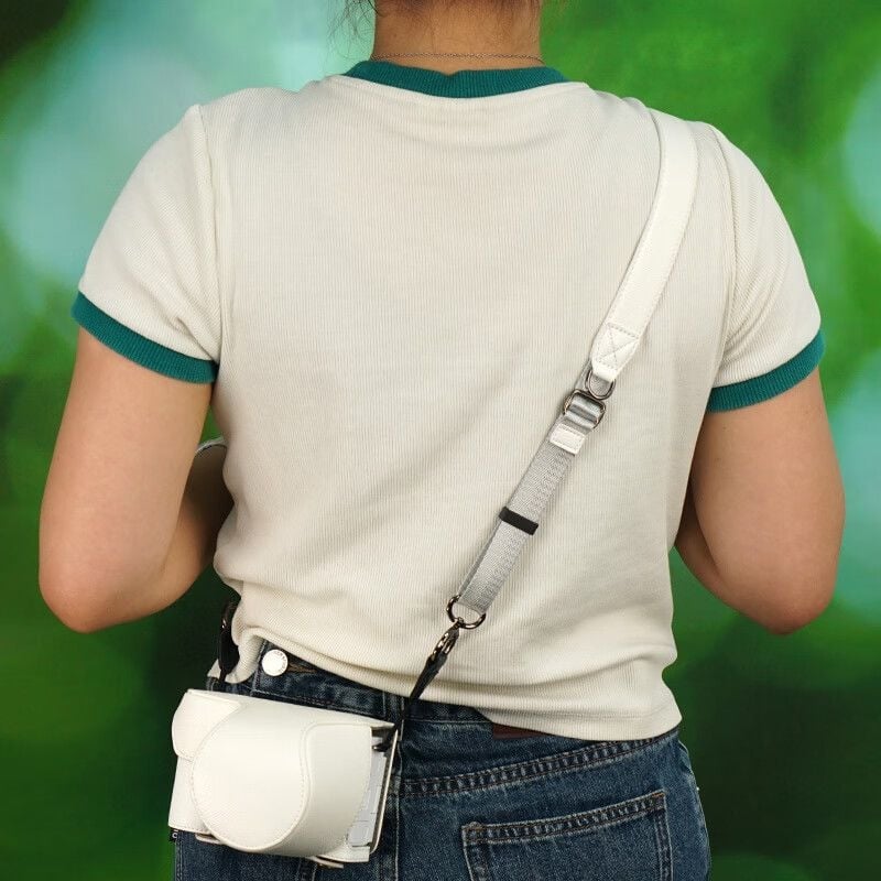 Geantă din piele pentru cameră Sony ZV-E10 II, cu acoperire totală, a doua generație, curea diagonală