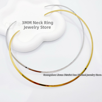 Колие от неръждаема стомана в хип-хоп стил, U-образен дизайн, без висулка, класическа верига