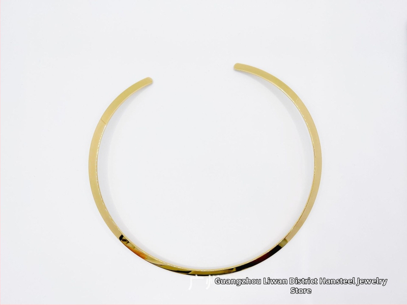 Колие от неръждаема стомана в хип-хоп стил, U-образен дизайн, без висулка, класическа верига