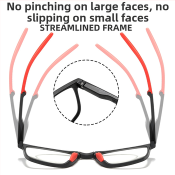 Γυαλιά πρεσβυοπίας με προστασία από το μπλε φως, φορητά αναδιπλούμενα, πλήρες πλαίσιο, τετράγωνος σκελετός, φακοί AC