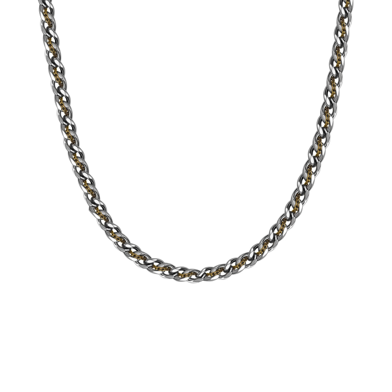 Титаниева стомана Кубанска верижка за мъже – метал: титаниева стомана; стил на веригата: кубанска; висулка: титаниева стомана; форма: друга; предназначена за мъже