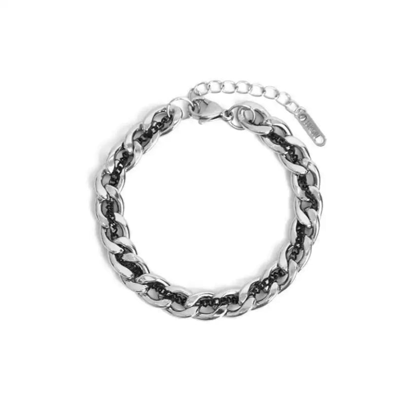 Титаниева стомана Кубанска верижка за мъже – метал: титаниева стомана; стил на веригата: кубанска; висулка: титаниева стомана; форма: друга; предназначена за мъже