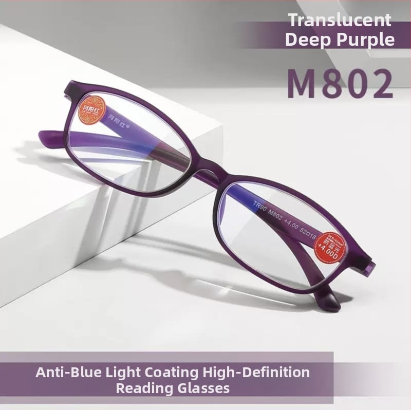Γυαλιά ανάγνωσης unisex με πλαίσιο TR90, στρογγυλό ημι-πλαίσιο, φακοί PC, αντι-μπλε φως, UV προστασία και ακτινοβολίας