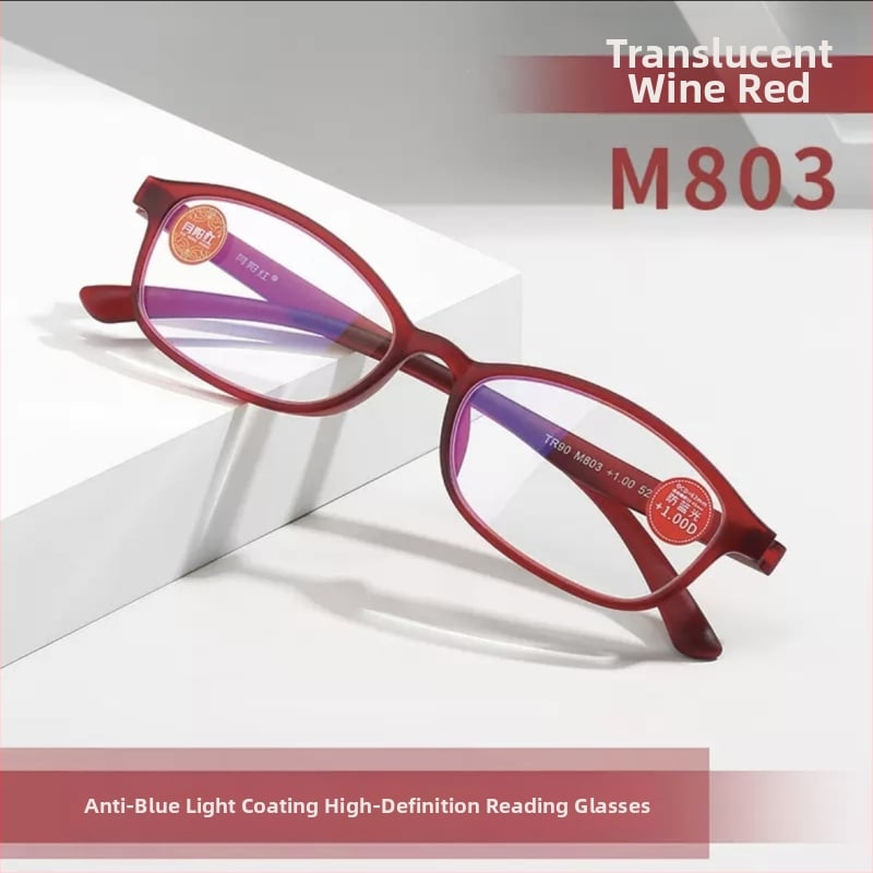 Γυαλιά ανάγνωσης unisex με πλαίσιο TR90, στρογγυλό ημι-πλαίσιο, φακοί PC, αντι-μπλε φως, UV προστασία και ακτινοβολίας