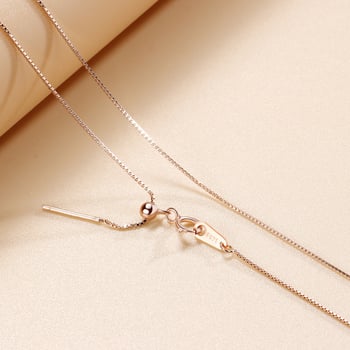 Ogrlica od 925 srebra, podesiva, kutijasti lanac, križni privjesak, unisex