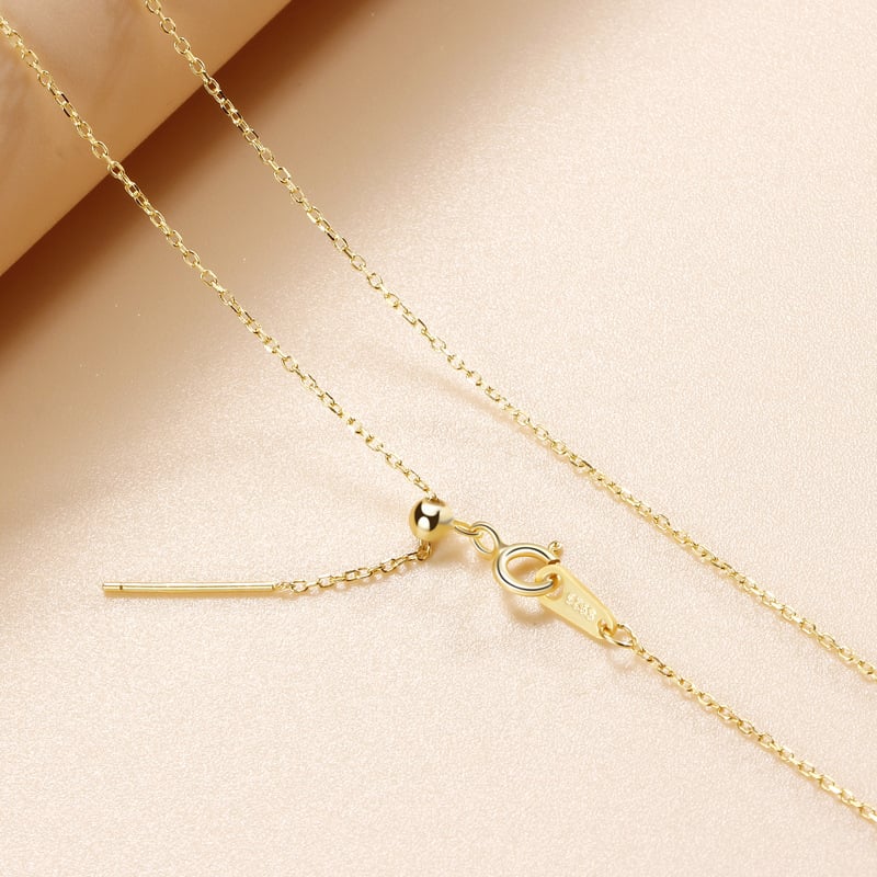 Ogrlica od 925 srebra, podesiva, kutijasti lanac, križni privjesak, unisex