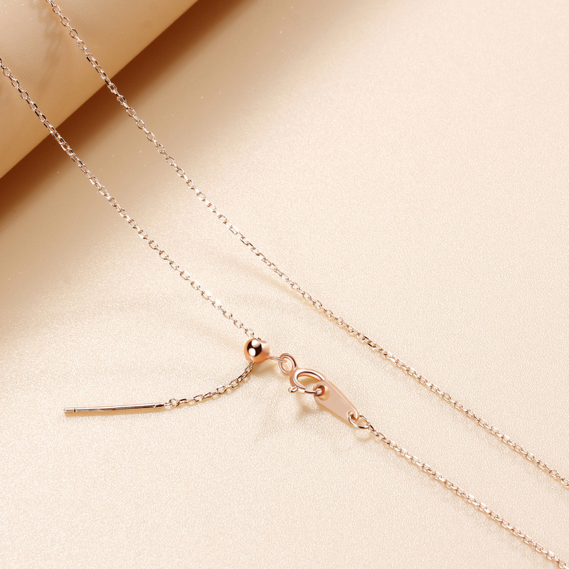 Ogrlica od 925 srebra, podesiva, kutijasti lanac, križni privjesak, unisex