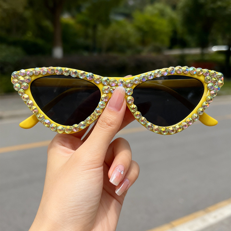 Forest Fox saules brillēs ar lielu rāmi, unisex, ar kristāliem rotātas, pilns rāmis, ziemas 2025 kolekcija